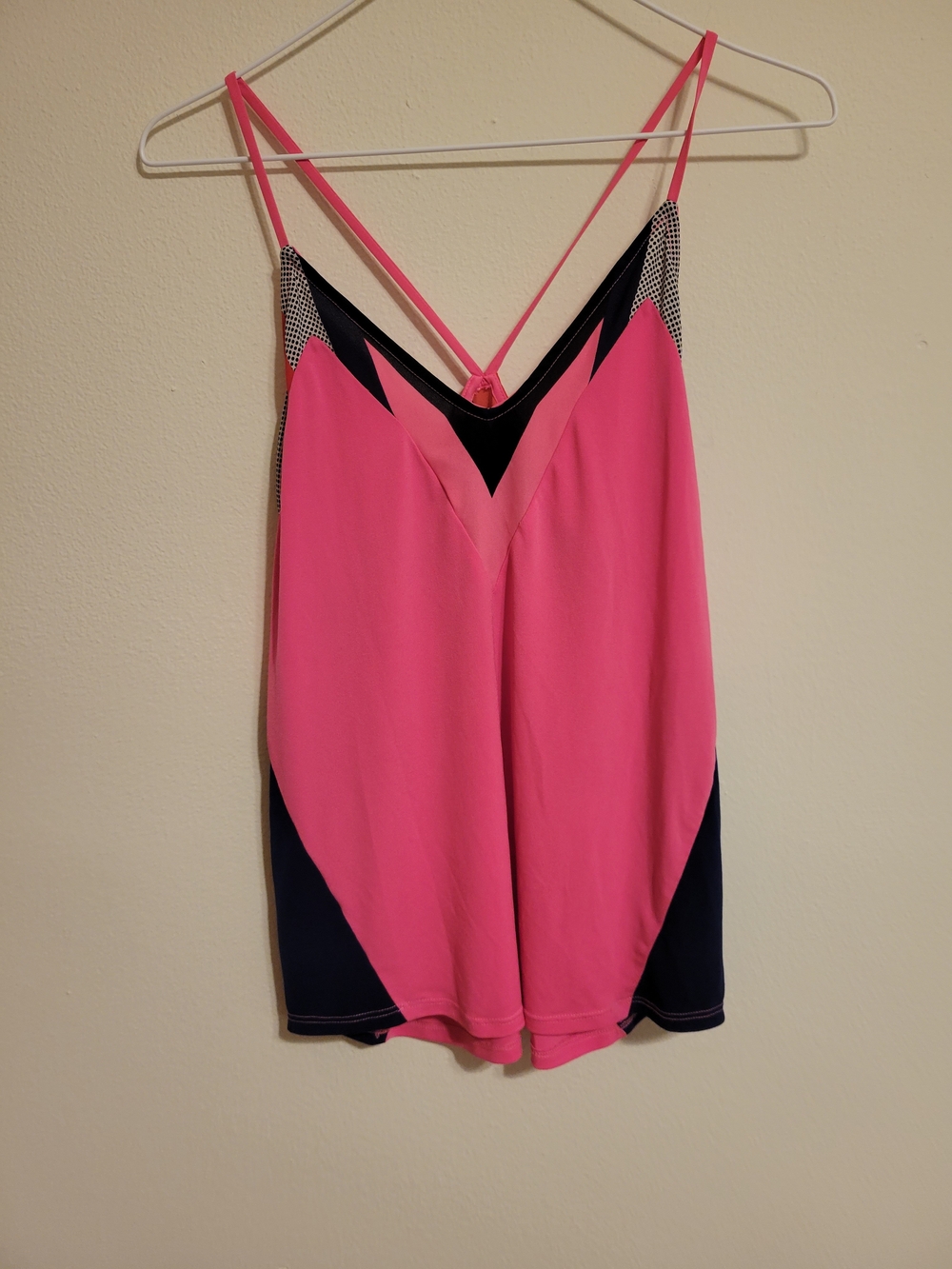 Women’s Express Pink Colorblock Strappy Tank Top Size XS